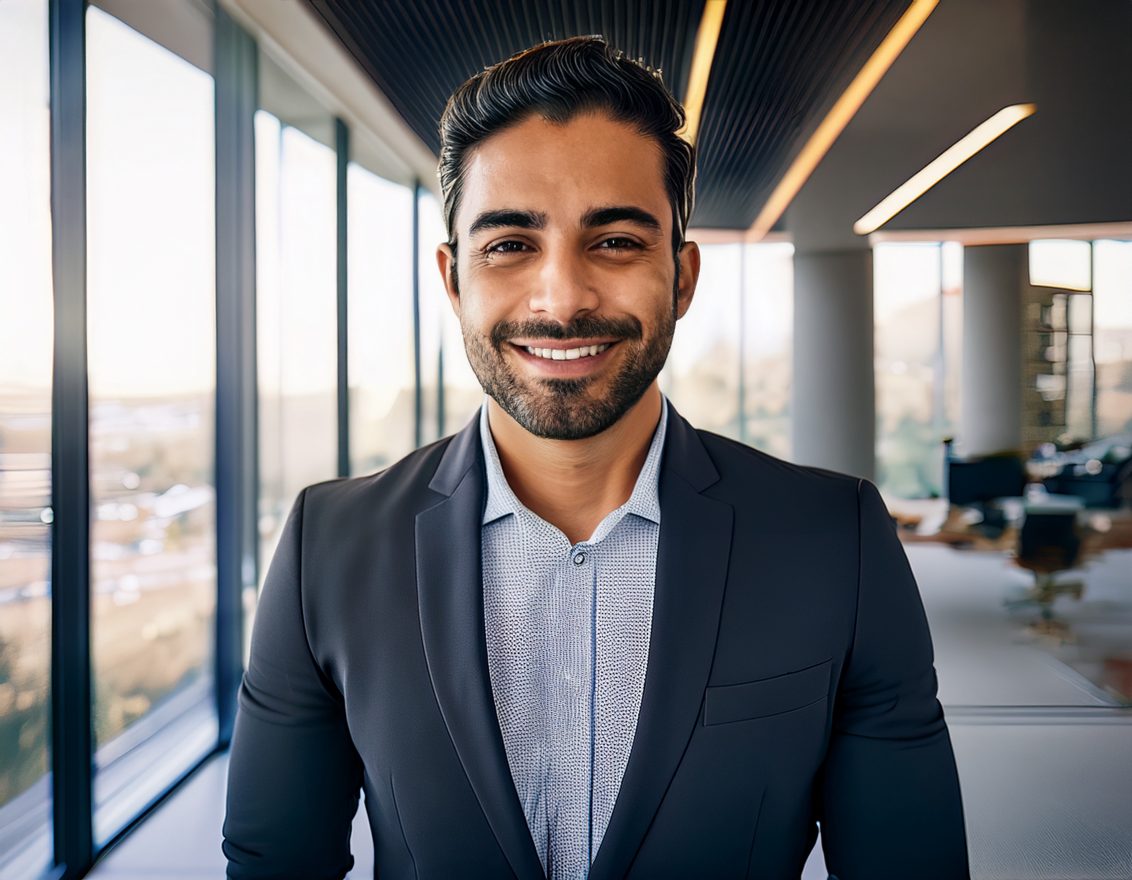 Porträt einer Person, freundlich, professionelle Erscheinung